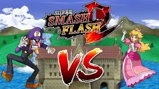Waluigi VS Super Smash Flash 2: Waluigi Vs Peach.