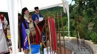 Osvestavanje kamena temeljca   Manastir Slatina Rasevica