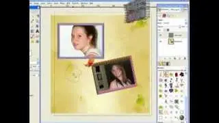 Digital scrapbook page with GIMP (1)