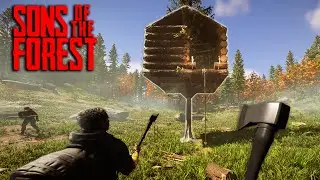 We Built a TREEHOUSE - Sons of the Forest Episode 2