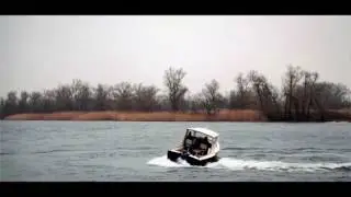 Boat Krab 620. Самодельный катер на воде.