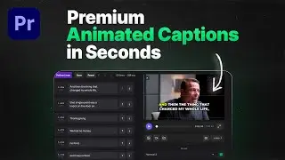 This AI Plugin Creates Animated Captions in Premiere Pro - Banshee Captioner Tutorial