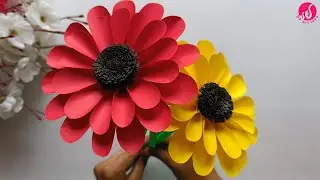 Paper Flower Stick|| Handmade Paper Craft|| How To Make||