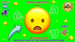 Huhhhh...Suprised😲Emoji Animation With Sound Effect🔊No Copyright Strike✔️100% Free to Use 👍