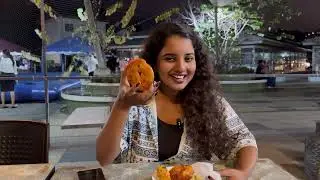 Srilanka night street food and fire dance