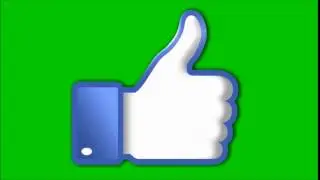 Facebook Like Animation Green Screen