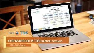 Adjustments in challan of excess deposit in Web-e-TDS Webtel TDS Software