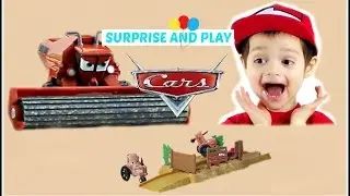 Disney Cars Tractor Tippin' launcher with Frank and the Tractor Stampede Playset