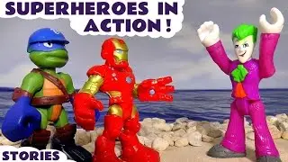 Superheroes In Action Stop Motion Toy Stories