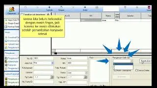 Attendance management-menambah karyawan dan membuat jadwal karyawan untuk report data bulanan