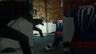 Spiderman's Epic Kick Sends Villain's Head Through Wall