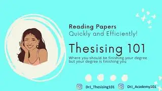 Reading Journal Articles Efficiently!