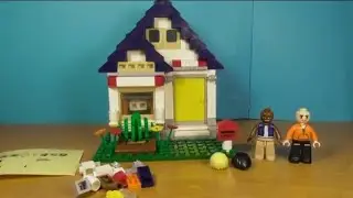 Lego распаковка дома и странных мини фигурок