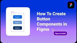 How to Create a Button Component in Figma | Auto Layout & Variants Explained