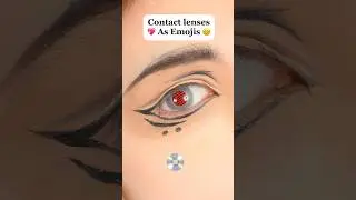 💿 Chrome Contact Lenses 💿 #uniqso #contactlenses #chrome #cosplay #shorts #silver #alt