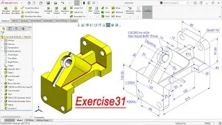 SOLIDWORKS BEGINNER'S EXERCISE TUTORIAL | EXERCISE31 | STEP BY STEP
