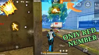 ONIY RED NUMBER 😱 ONIY ONE TAP⚡