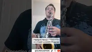Opening of "Concertino da Camera" by Jacques Ibert | Johnny Selmer, saxophone