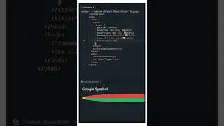 Google logo code html css code  