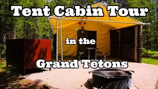 Colter Bay Village Tent Cabins in the Grand Tetons