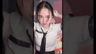 Siaran live gadis cantik seragam menyisir rambut ‼️ #55 #bigo #live #tangolive #beautiful