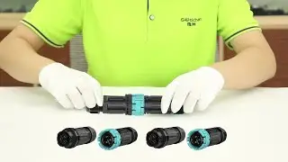 How a screw type male female connector connect cable(EW-M28MF)