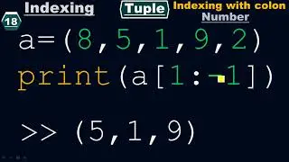 Positive and Negative indexing of numbers of a tuple - Python by 