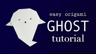 Easy Origami Ghost Tutorial V2 - Halloween DIY - Paper Kawaii