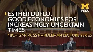The Joseph and Sally Handleman Lecture Series presents: Esther Duflo