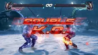 Tekken 7 - Double K.O. using Rage Arts (All Characters)