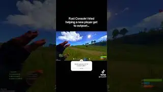 Rust Console I Tried Helping A New Player Get To Outpost #shorts #rust #rustconsole
