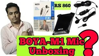 Boya M1 Mic Unboxing Video ! Best Budget Mic ! In 860 Rs ! In Hindi ! In 2020