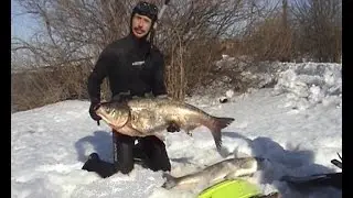 Зимняя охота на водохранилищах ч.2 / Подводная охота Александр Кочубей