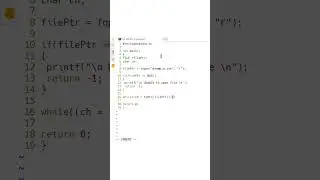 #49 Learn C Programming:  how to read a file character by character #shorts