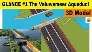[GLANCE #1] THE VELUWEMEER AQUEDUCT | 3D MODEL | ENGINEERING MARVEL | ARCHEMEDES | DRAFT OF SHIP