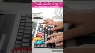 INTERESTING FACT ABOUT KEYBOARD. #keyboard #typewriting #computer #laptop #amazingfacts #didyouknow