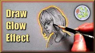 Draw GLOWING Effect with Pens | Glowing Sketch Tutorial | Add Light Effect