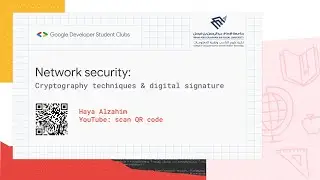 Cryptography Techniques & Digital Signature | GDSC Workshop