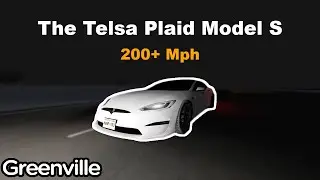 The Plaid Tesla Model S! | Greenville - Roblox