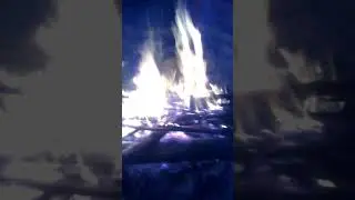Таёжный костёр без инструментов