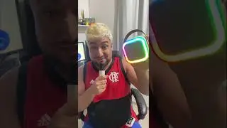 CAIXA DE SOM COM MICROFONE RGB! #shorts