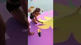 Tangled themed parking spot for Ellina!! 