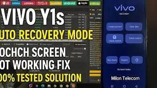 Vivo Y1s Auto Recovery Mode Touch Screen Not Working Fix | 100% Tested Solution | Milon Telecom