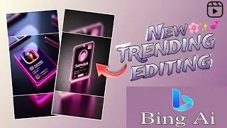Instagram Trending Profile Glass I'd Card Video Editing| Bing AI Image Prompts |AI Image Creator |