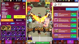 Play Zombie Idle Defense but gun upgrade to lv 99999