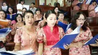 Sekuensia Pentakosta & Alleluya, Misa HR.Pentakosta, Minggu 15 Mei 2016 Gereja YGB Denpasar