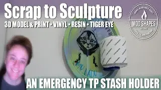 Making A Custom Bathroom Funny Emergency Toilet Paper Holder Wall Art 3d Sculpted Painting DIY