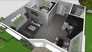 Home Design 3D || 1 Bedroom House Design