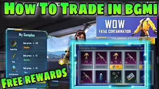 How To Trade in Fatal Contamination Event in BGMI / PUBGMOBILE 1.6 Update get free skins rewards