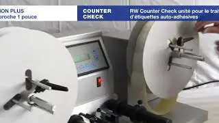 Machine pour le traitement d'étiquettes autocollantes en bobines
